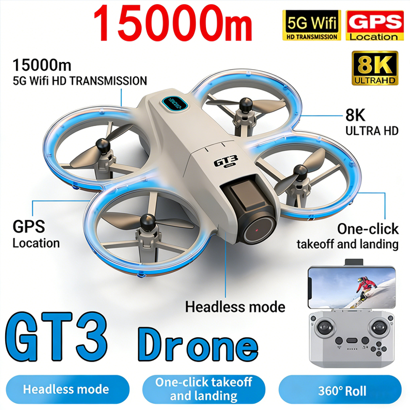 Drone Video Production - Nowy dron GT3 MAX 8K HD