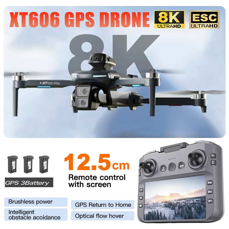 Dron XT606 MAX 3 z baterią, ka – Drone Thermal Imaging recenzja i cena