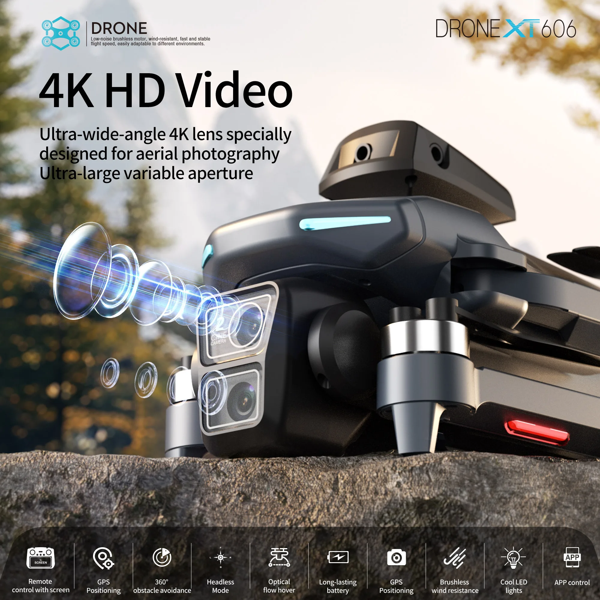 Oryginalny dron XT606 MAX GPS  – Drone Photogrammetry recenzja i cena
